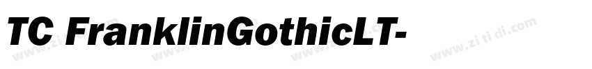 TC FranklinGothicLT字体转换